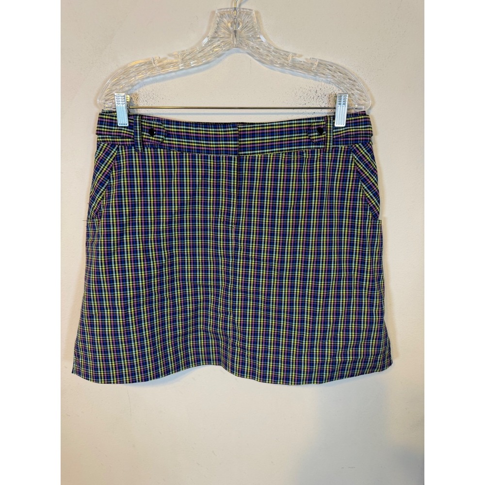 Bette & Court Womens Golf Skort Plaid Multicolor Size 14/16 (Estimated)